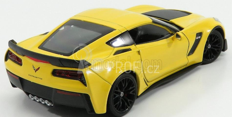 Welly Chevrolet Corvette Z06 Coupe 2017 1:24 Žlutá