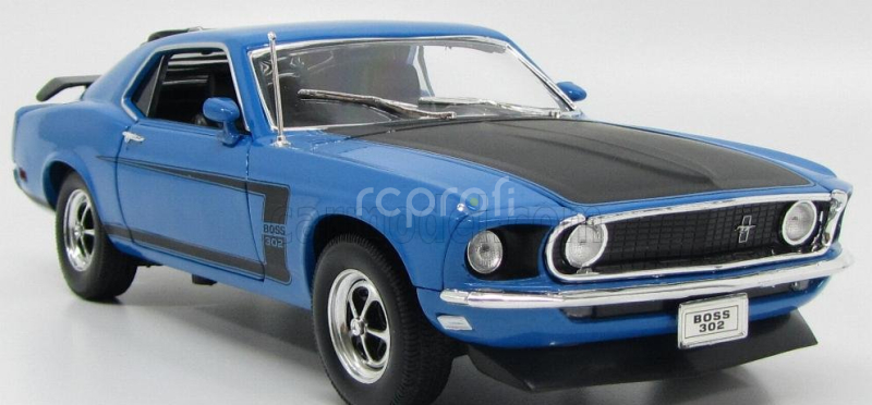 Welly Ford usa Mustang Boss 302 1969 1:18 Modrá Matná Černá