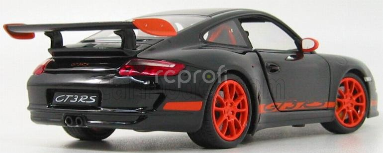 Welly Porsche 911 997 Gt3rs 2010 1:18 Černá Oranžová