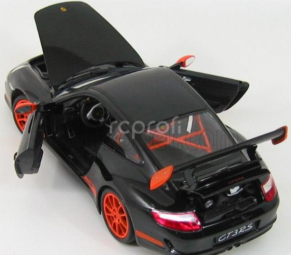 Welly Porsche 911 997 Gt3rs 2010 1:18 Černá Oranžová