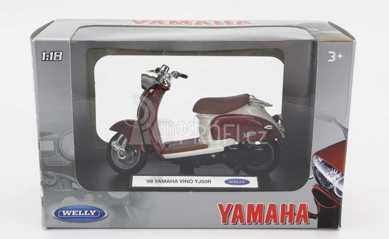 Welly Yamaha Vino Yj50r Scooter 1:18 Měděný Krém