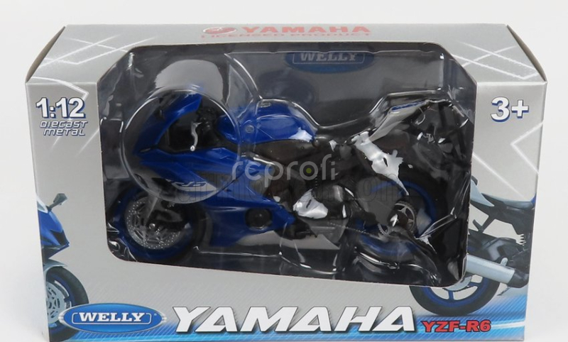 Welly Yamaha Yzf-r6 1999 1:12 Blue