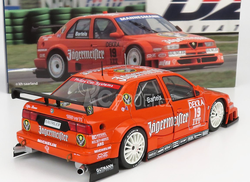 Werk83 Alfa romeo 155 V6 Ti Jagermeister Racing N 19 Dtm Itc 1995 Michael Barteles 1:18 Orange