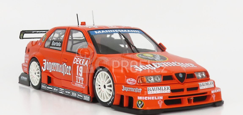 Werk83 Alfa romeo 155 V6 Ti Jagermeister Racing N 19 Dtm Itc 1995 Michael Barteles 1:18 Orange