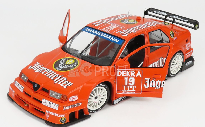 Werk83 Alfa romeo 155 V6 Ti Jagermeister Racing N 19 Dtm Itc 1995 Michael Barteles 1:18 Orange