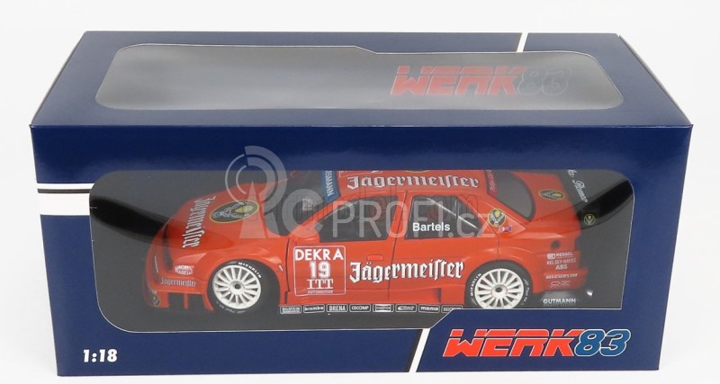 Werk83 Alfa romeo 155 V6 Ti Jagermeister Racing N 19 Dtm Itc 1995 Michael Barteles 1:18 Orange