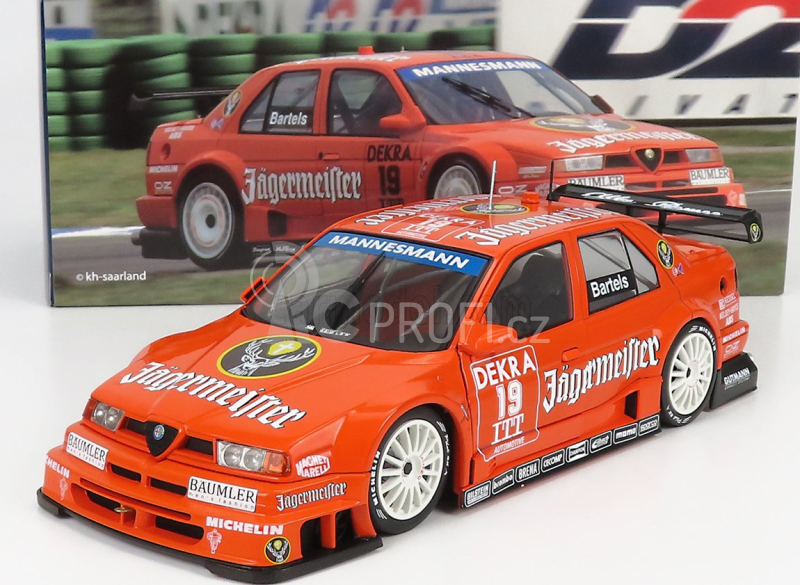 Werk83 Alfa romeo 155 V6 Ti Jagermeister Racing N 19 Dtm Itc 1995 Michael Barteles 1:18 Orange