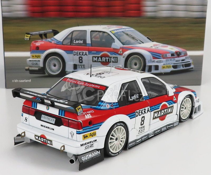 Werk83 Alfa romeo 155 V6 Ti Martini Racing N 8 Dtm Itc 1995 Nicola Larini 1:18 Bílá