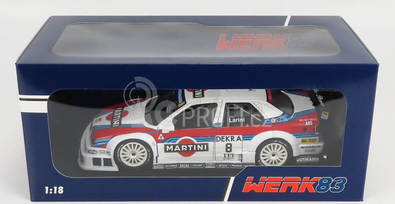 Werk83 Alfa romeo 155 V6 Ti Martini Racing N 8 Dtm Itc 1995 Nicola Larini 1:18 Bílá