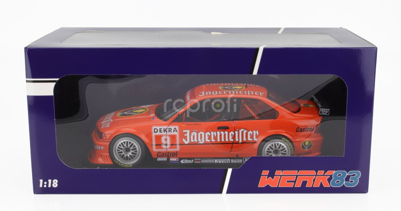 Werk83 BMW 3-series Coupe (e36) Jagermeister Team Linder N 9 Dtm Season 1993 Armin Hahne 1:18 Orange