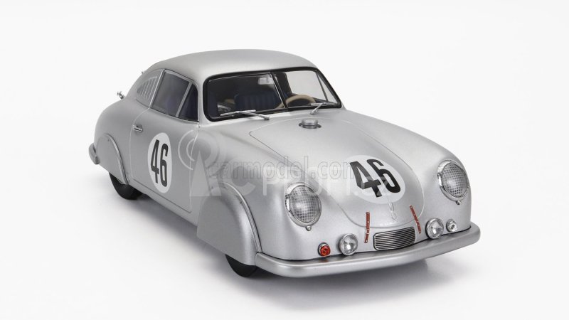 Werk83 Porsche 356 Sl Coupe Team Porsche K.g. N 46 Winner Class 24h Le Mans 1951 Auguste Veuillet - Edmond Mouche 1:18 Silver