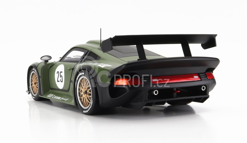 Werk83 Porsche 911 Gt1 3.2l Turbo Team Porsche Ag Mobil1 N 25 Pre Qualifying 2nd 24h Le Mans 1996 T.boutsen - H.j.stuck - B.wollek 1:18 Matt Green