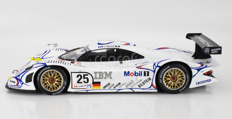 Werk83 Porsche 911 Gt1-98 3.2l Turbo Team Porsche Ag Mobil-1 N 25 2nd 24h Le Mans 1998 Uwe Alzen - Jorg Muller - Bob Wollek 1:12 Bílá Modrá Červená