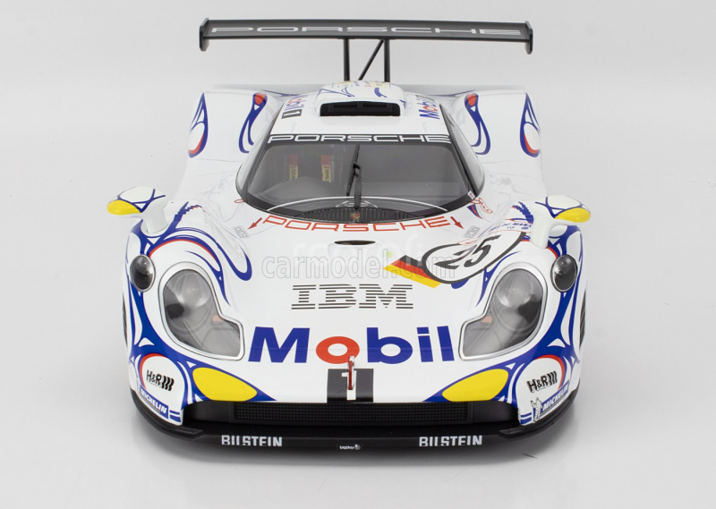 Werk83 Porsche 911 Gt1-98 3.2l Turbo Team Porsche Ag Mobil-1 N 25 2nd 24h Le Mans 1998 Uwe Alzen - Jorg Muller - Bob Wollek 1:12 Bílá Modrá Červená