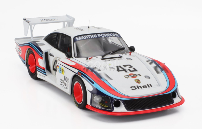 Werk83 Porsche 935/78 3.2l Turbo Moby Dick Team Martini Racing Porsche System N 43 24h Le Mans 1978 Rolf Stommelen - Manfred Schurti 1:18 Bílá Modrá Červená