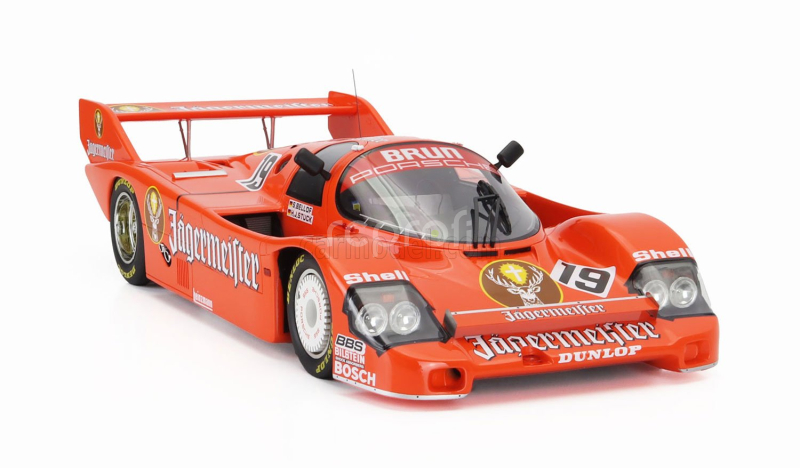 Werk83 Porsche 956b Jagermeister Team Brun Motorsport N 19 Winner 1000km Monza Italy 1984 Hans Joachim Stuck - Stefan Bellof 1:12 Orange