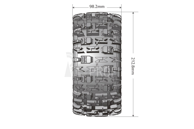 X-PIONEER SPORT 1/5 24mm hex Black Rims