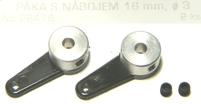 2247 páka s náb.16mm pr. 3mm, 2ks