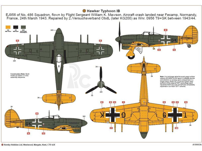 Airfix Hawker Typhoon 1B (1:24)