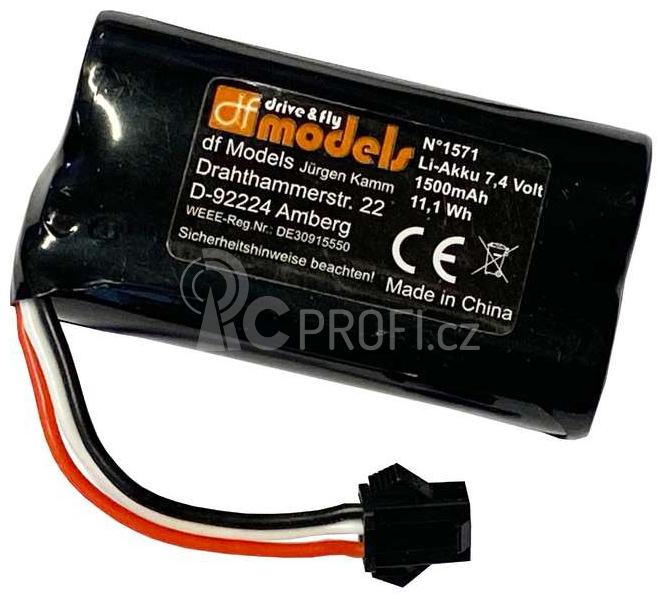 Akumulátor Li-Ion 7,4V 1500 mAh DF models 1571