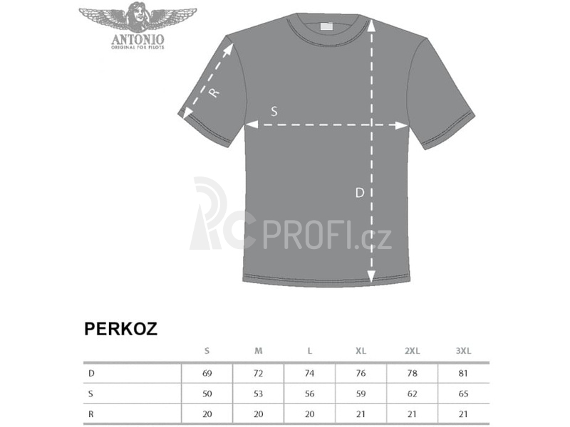 Antonio pánské tričko SZD-54-2 Perkoz M