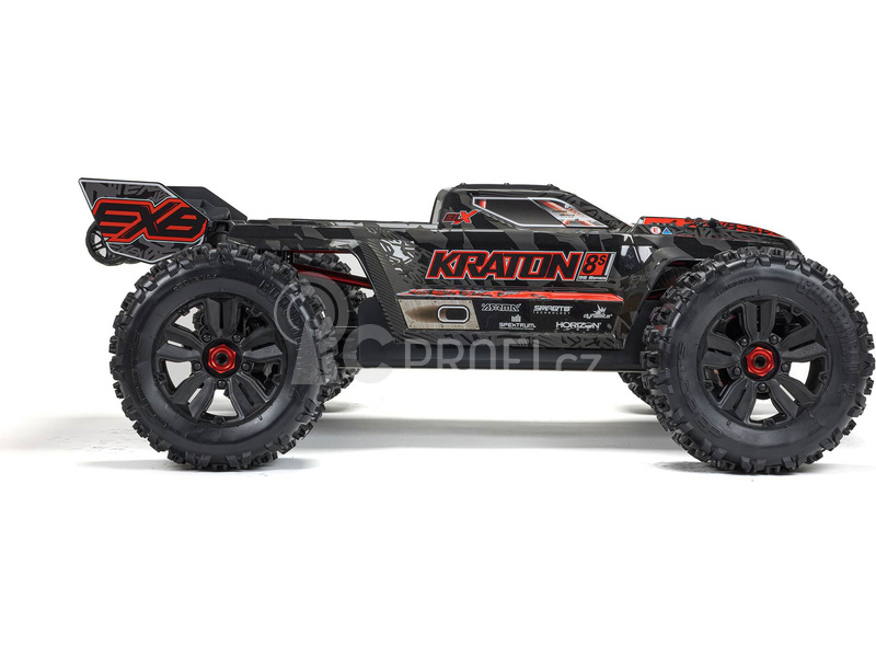 RC auto Arrma Kraton 8S BLX 1:5 4WD EXB RTR, černá