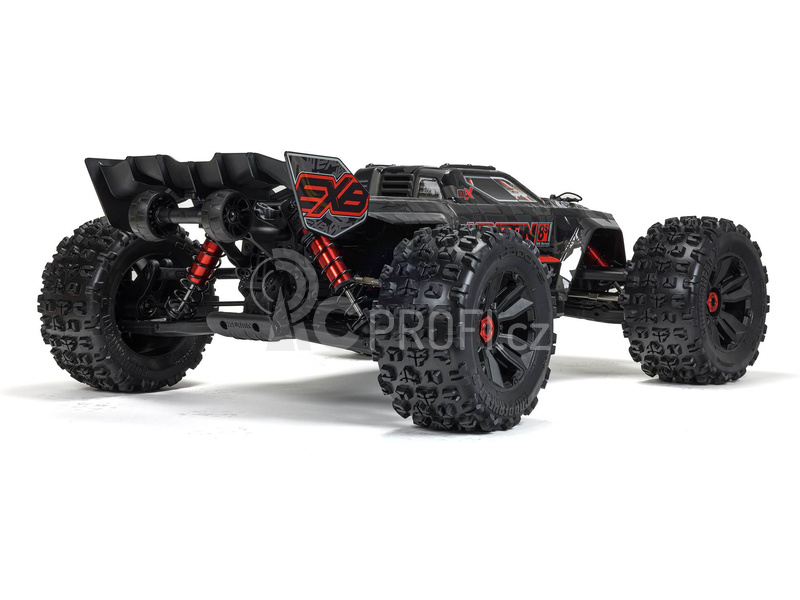 RC auto Arrma Kraton 8S BLX 1:5 4WD EXB RTR, černá