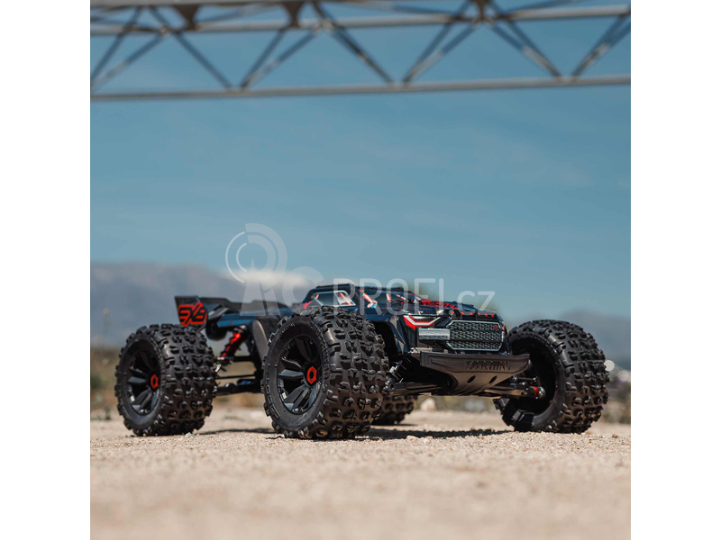 RC auto Arrma Kraton 8S BLX 1:5 4WD EXB RTR, černá