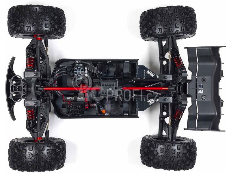 RC auto Arrma Kraton 8S BLX 1:5 4WD EXB RTR, černá