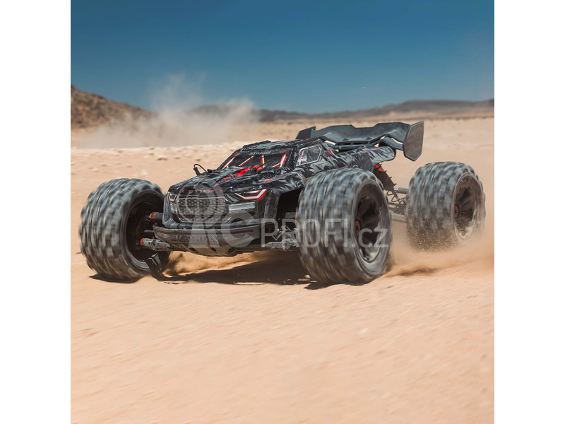 RC auto Arrma Kraton 8S BLX 1:5 4WD EXB RTR, černá