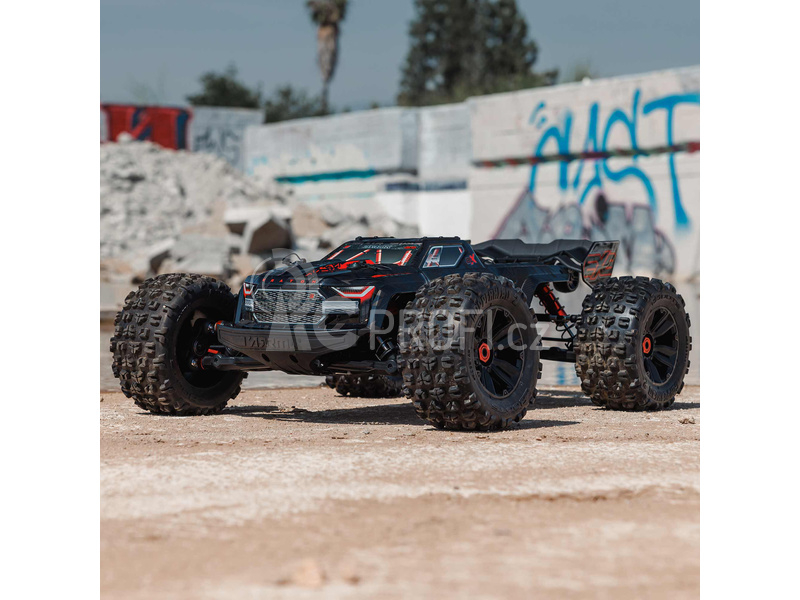 RC auto Arrma Kraton 8S BLX 1:5 4WD EXB RTR, černá