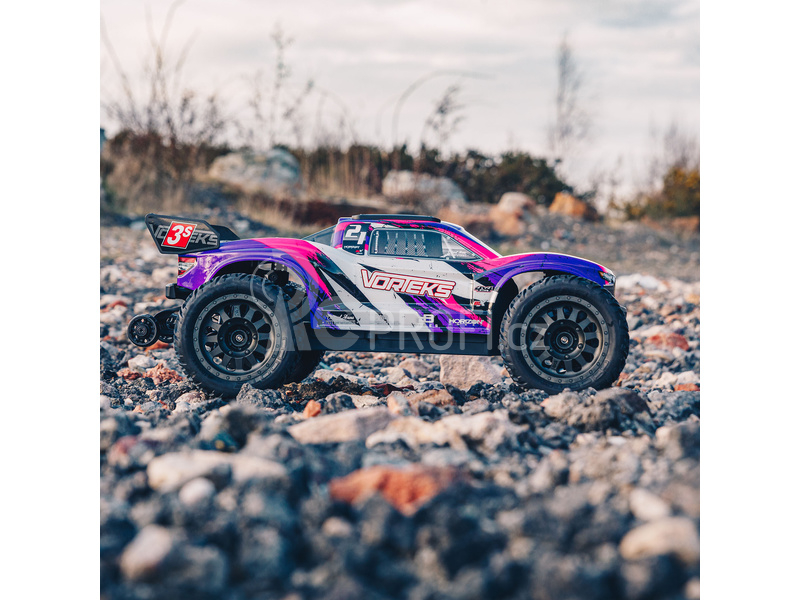 RC auto Arrma Vorteks 3S BLX 1:10 4WD RTR, fialová