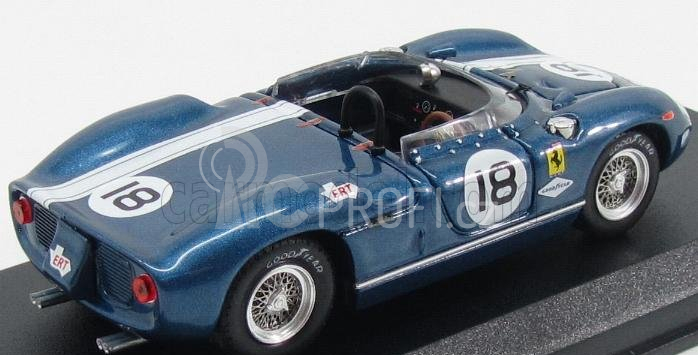 Art-model Ferrari 275p Coupe Ch.0812 N 18 Bridgehampton 1965 M.andretti 1:43 Blue Met