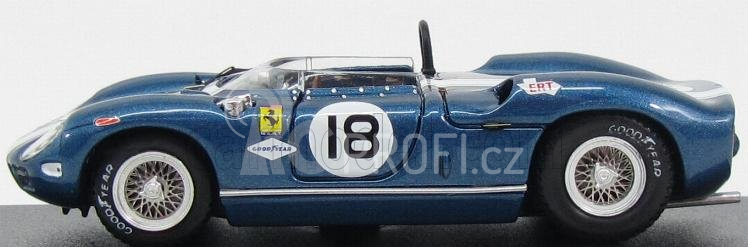 Art-model Ferrari 275p Coupe Ch.0812 N 18 Bridgehampton 1965 M.andretti 1:43 Blue Met