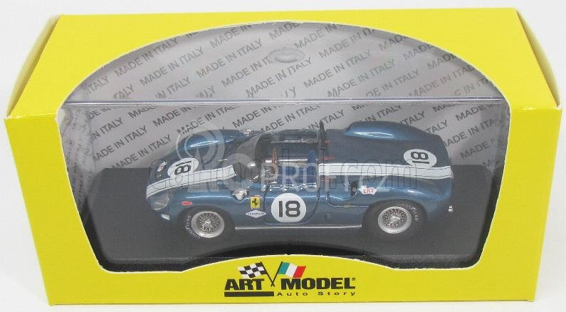 Art-model Ferrari 275p Coupe Ch.0812 N 18 Bridgehampton 1965 M.andretti 1:43 Blue Met