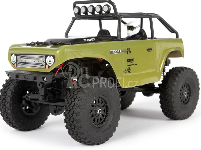 ROZBALENO - RC auto Axial SCX24 Deadbolt 1:24 4WD RTR, zelená