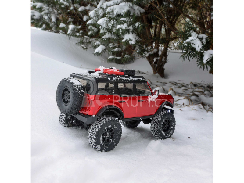 RC auto Axial SCX24 Ford Bronco 2021 1:24 4WD RTR, modrá