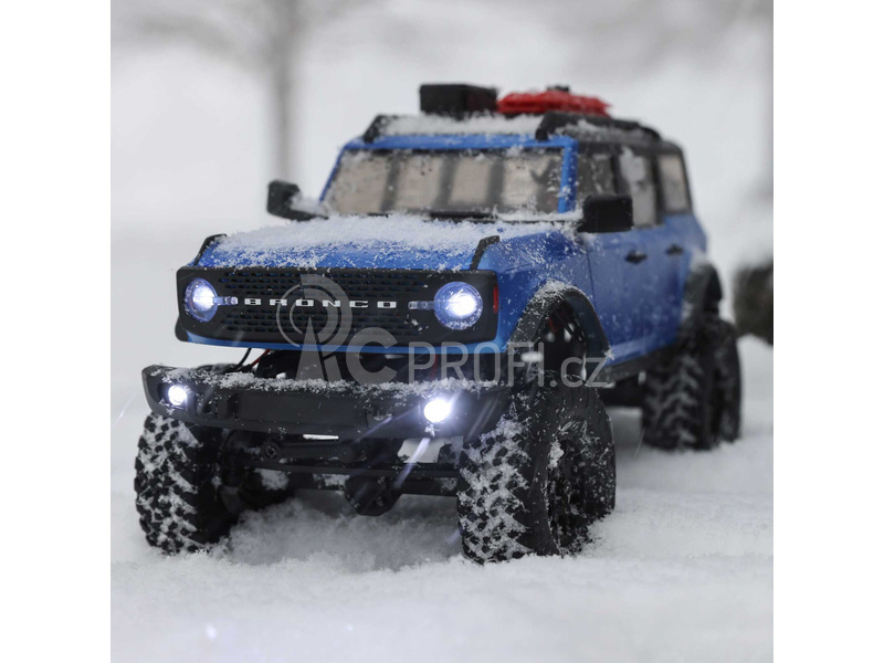 RC auto Axial SCX24 Ford Bronco 2021 1:24 4WD RTR, modrá