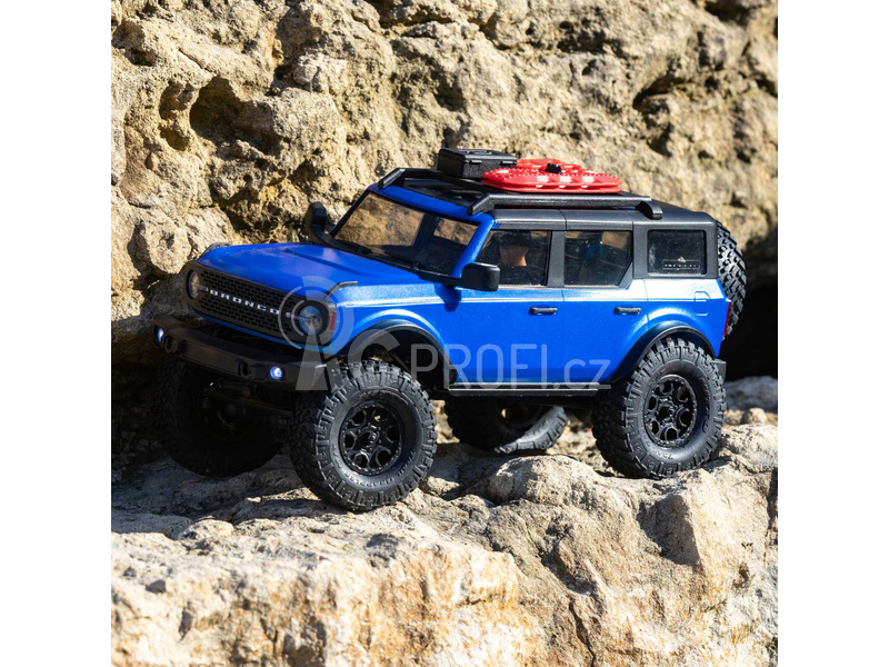 RC auto Axial SCX24 Ford Bronco 2021 1:24 4WD RTR, modrá