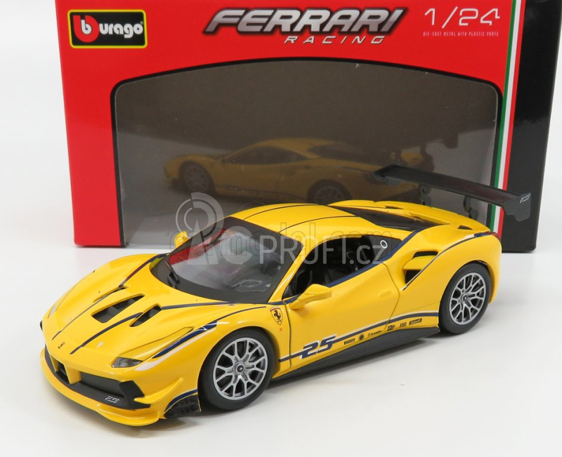 Bburago Ferrari 488 Challenge 1:24 žlutá