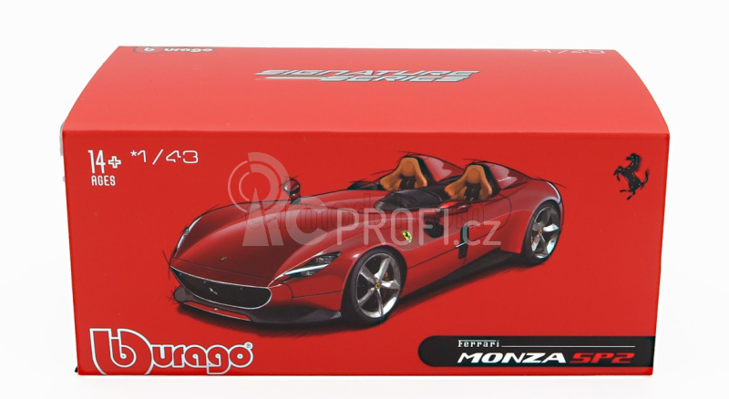 Bburago Ferrari Monza Sp2 2018 1:43 Red Met