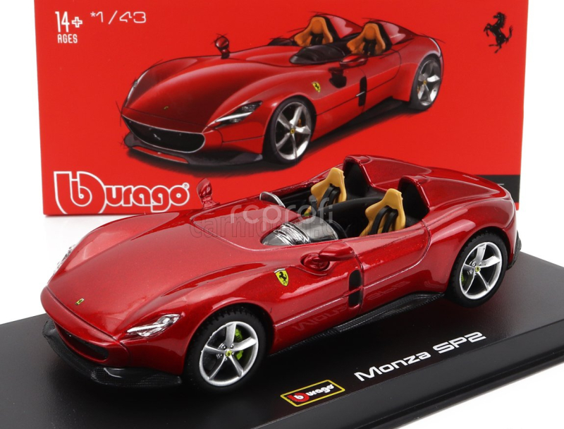 Bburago Ferrari Monza Sp2 2018 1:43 Red Met