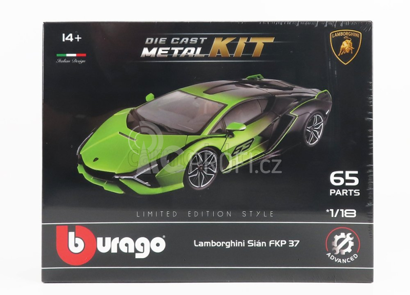 Bburago Lamborghini Sian Fkp 63 Hybrid 2020 1:18 Zelená Černá