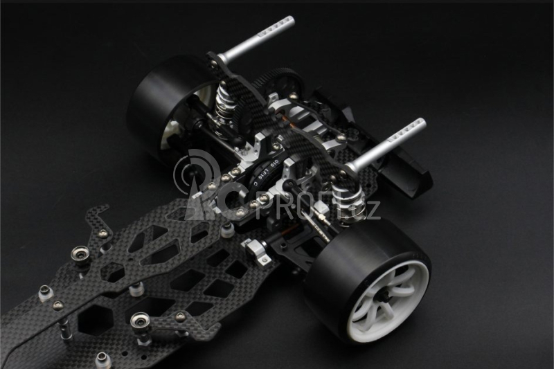 BM Racing DRR01-V2 drift podvozek - Set s gyrem a servem