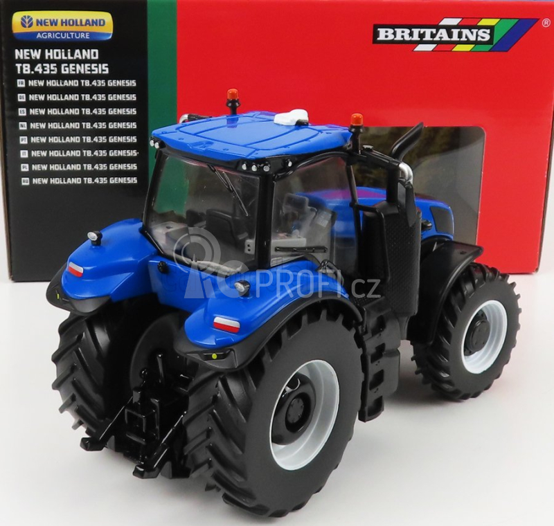 Britains New holland T8.435 Tractor 2018 1:32 Modrá Černá