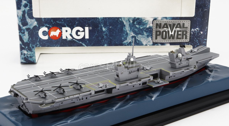 Corgi Ship Hms Queen Elizabeth (r09) Portaerei Boat Aircraft Carrier British Navy 2014 1:1250 Vojenská Šedá