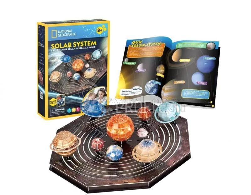 Cubicfun Puzzle Kit 3D In Foam National Geographic Sistema Solare, 173 dílků