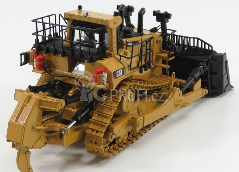 Dm-models Caterpillar Catd11t Ruspa Cingolata - Scraper Type Tractor 1:50 Žlutá Černá