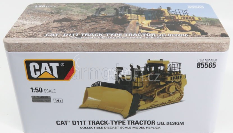 Dm-models Caterpillar Catd11t Ruspa Cingolata - Scraper Type Tractor 1:50 Žlutá Černá