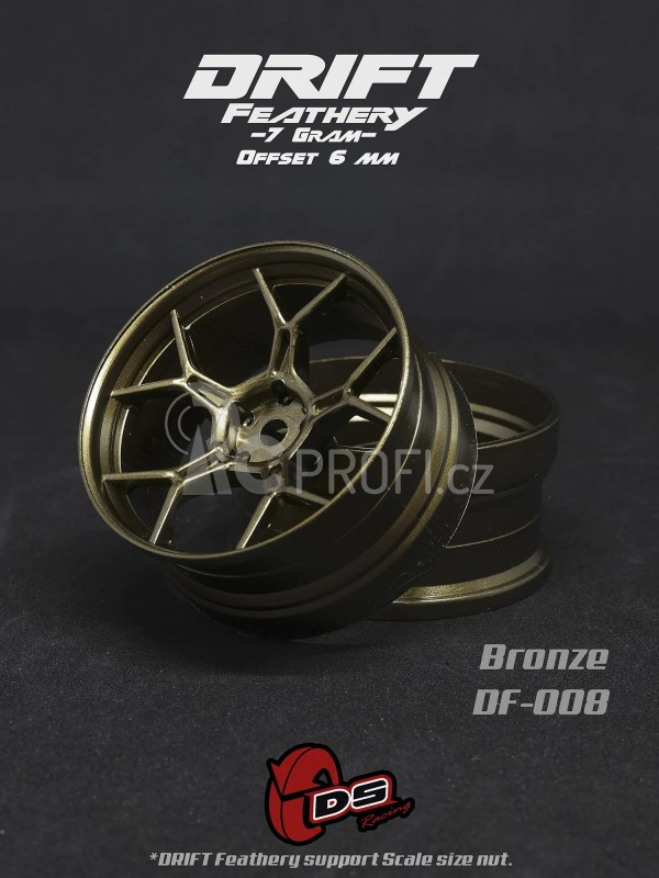 DS Racing Drift Feathery 5Y Spoke disky ( Bronzové ) 2 ks